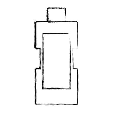 Grunge beyazlatmak için ev işleri Çamaşırhane vektör çizim deterjan şişesi