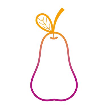 bozulmuş satır lezzetli taze armut organik meyve vektör çizim