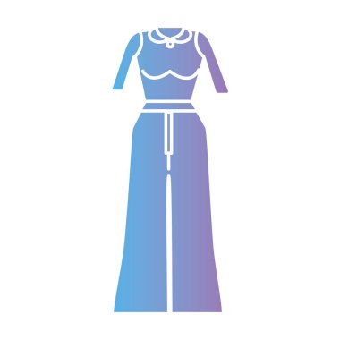 siluet kadın giyim stil tasarlamak vektör