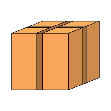 Grunge kutusu, paket, teslimat nesne. vektör çizim