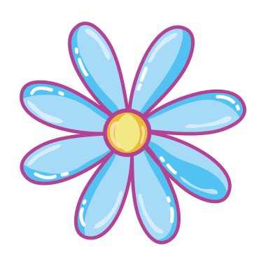 Doğa yaprakları tasarım vektör çizim ile güzel çiçek