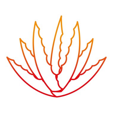 bozulmuş hattı doğa bitki botanik flora yaprakları vektör çizim ile