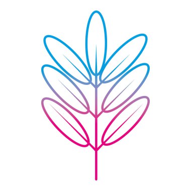 bozulmuş hattı doğal bitki ile ekoloji yaprakları tasarlamak vektör