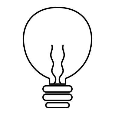 satır ampul elektrik enerji nesne vektör çizim