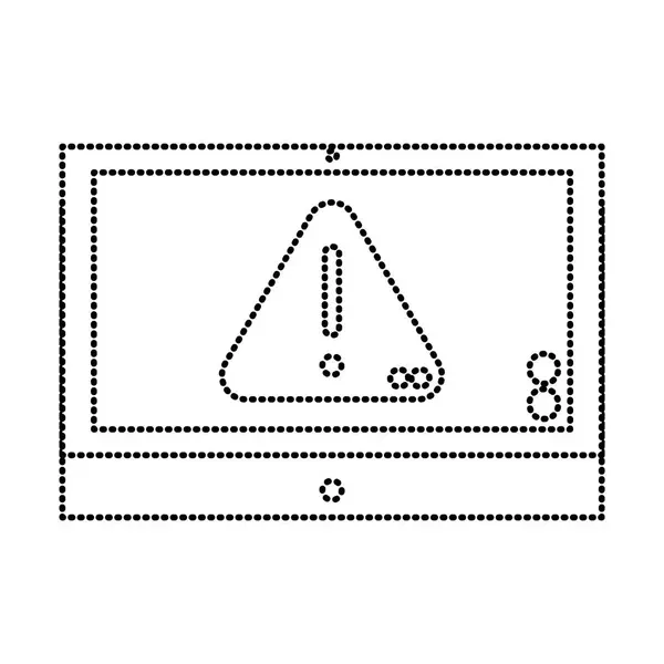 Uppmärksamhet Tecken Symbol Vektorillustration — Stock vektor