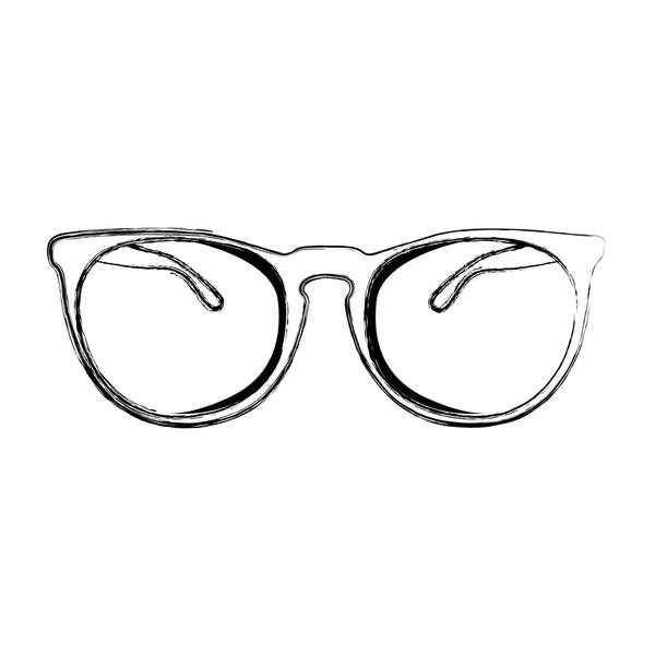 Grunge Lunettes Objet Optique Avec Cadre Style Vectoriel Illustration — Image vectorielle