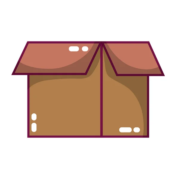 Box Öffnen Paket Objekt Symbol Vektor Illustration — Stockvektor