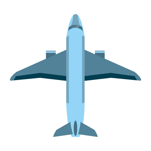Flugzeug Lieferung Reise Transport Mit Turbinen Vektor Illustration — Stockvektor