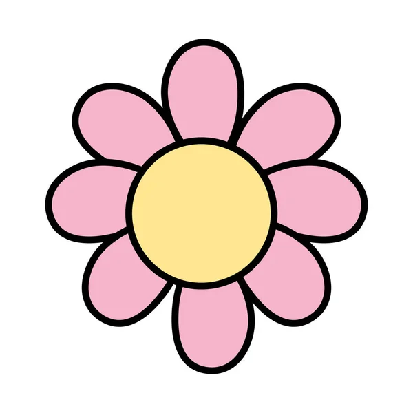 Χρώμα Φύση Λουλούδια Εξωτικών Φυτών Στυλ Εικονογράφηση Διάνυσμα — Διανυσματικό Αρχείο