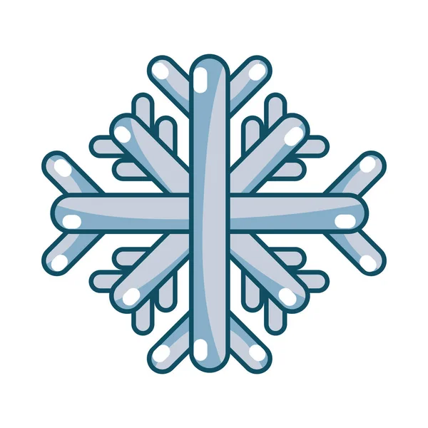 Νιφάδα Χιονιού Απλό Εικονίδιο Εικονογράφηση Διάνυσμα — Διανυσματικό Αρχείο