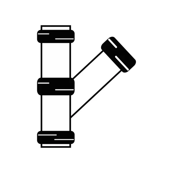 Contour Vvs Rör Reparation Utrustning Konstruktion Vektorillustration — Stock vektor