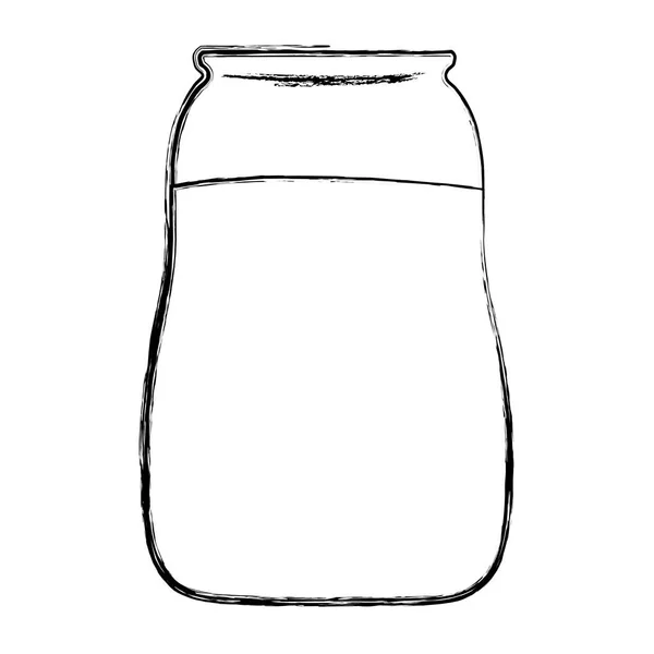 Grunge Rustikální Zachovat Mason Jar Objekt Vektorové Ilustrace — Stockový vektor