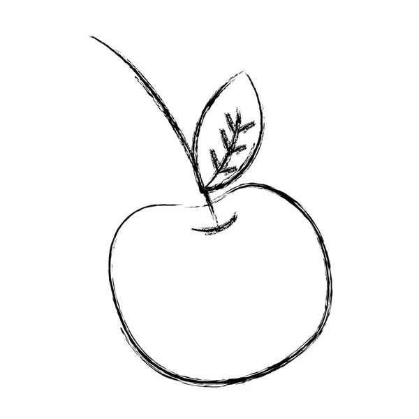 Pyszne Świeże Owoce Wiśni Odżywianie Wektor Ilustracja — Wektor stockowy