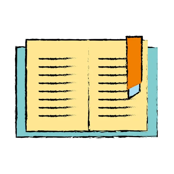 Education Book Object Learn Study Vector Illustration — Stock Vector