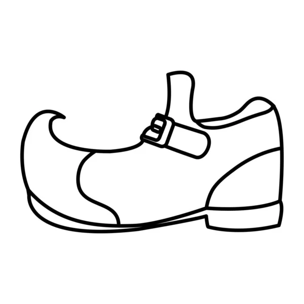 Linha Patrick Shoes Para Irlandês Evento Vetor Ilustração —  Vetores de Stock