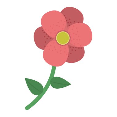 doğal güzel çiçek bitki yaprakları vektör çizim ile