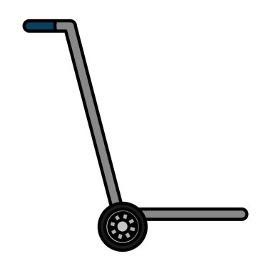 renk platform yük arabaları teslim hizmeti vektör çizim nesnesine