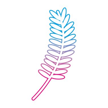 bozulmuş hattı doğa bitki yaprakları şube tasarım vektör çizim