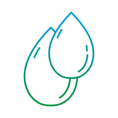 bozulmuş hattı doğa ve saflık su damla tasarım vektör çizim