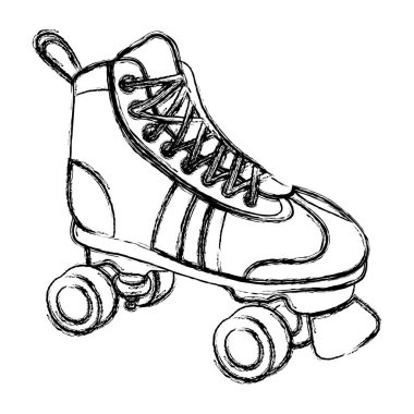 Grunge paten tarzı eğlence spor vektör çizim