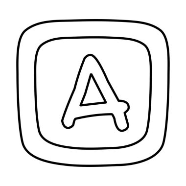 satır bebek küp alfabe eğitim oyun vektör çizim