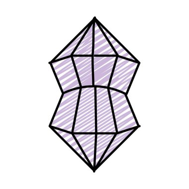 Doodle beşgenler geometrik şekiller grafik stili vektör çizim