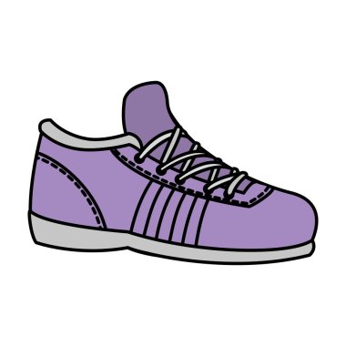 spor spor ayakkabı eğitim egzersiz atlet vektör çizim renk
