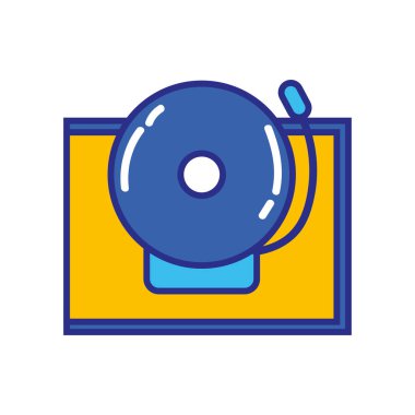 okul zili uyarı nesne tasarlamak vektör