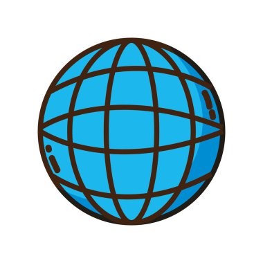 Global dijital ağ sosyal bağlantı vektör çizim