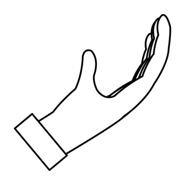 iş adamı işaret parmakları vektör çizim jest satır