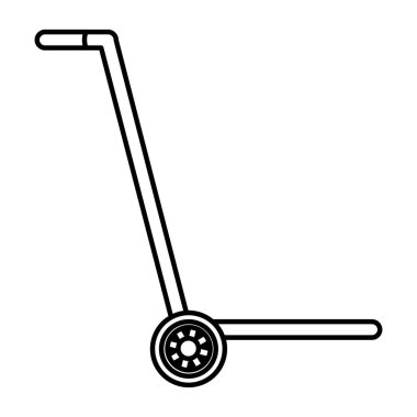 satır platform yük arabaları teslim hizmeti vektör çizim nesnesine