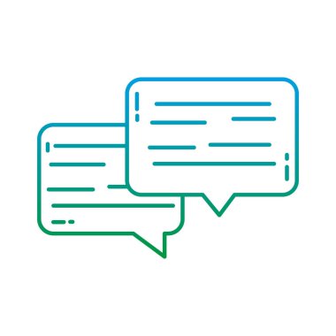 satır sohbet kabarcıklar notlar metin iletisi vektör çizim bozulmuş