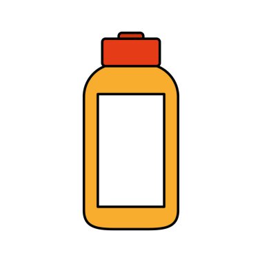 ev ödevi Çamaşırhane etkinlik vektör çizim için renk deterjan şişesi