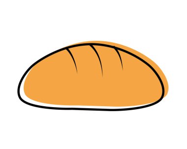 renk kepekli ekmek organik gıda lezzetli vektör çizim taşındı