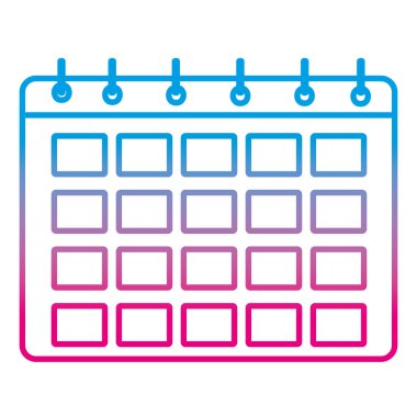 bozulmuş satır takvim olay bilgi gün Organizatör vektör çizim