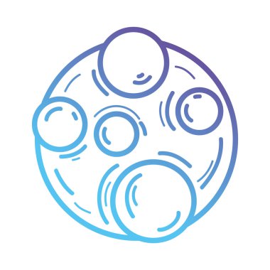 satırı ay simgesi gezegen uydu vektör çizim için