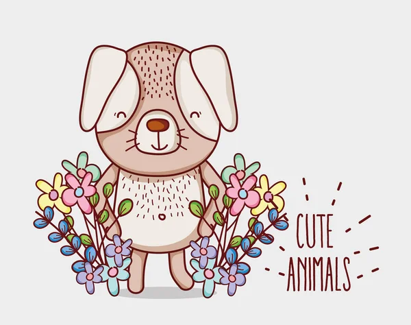 Flores Bonitos Doodle Desenhos Animados Vetor Ilustração Design Gráfico — Vetor de Stock