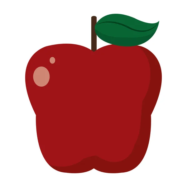 美味的有机苹果新鲜水果向量例证 — 图库矢量图片