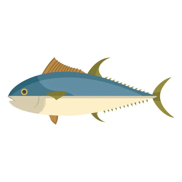 Ikan Sehat Makanan Laut Disiapkan Vektor Ilustrasi - Stok Vektor
