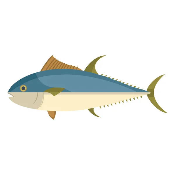 Fish Healthy Sea Food Prepared Vector Illustration — Stock Vector