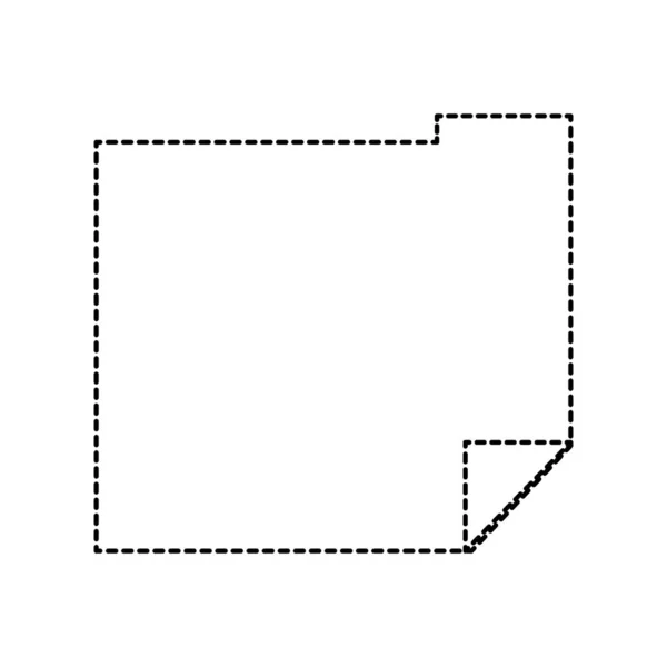 Пунктирна Паперова Нотатка Сторінка Організатора Єкта Векторні Ілюстрації — стоковий вектор