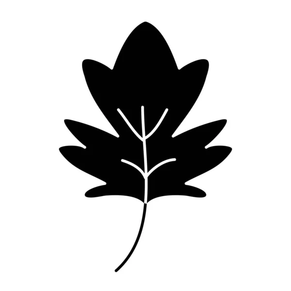 Σιλουέτα Φύση Φύλλα Φθινοπώρου Καιρός Εικονογράφηση Φορέα — Διανυσματικό Αρχείο