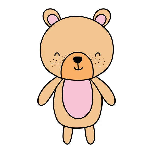 Barva Roztomilý Medvídek Teddy Zvířecí Hračky Vektorové Ilustrace — Stockový vektor