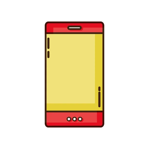 Technologie Smartphone Couleur Pour Appeler Parler Illustration Vectorielle — Image vectorielle