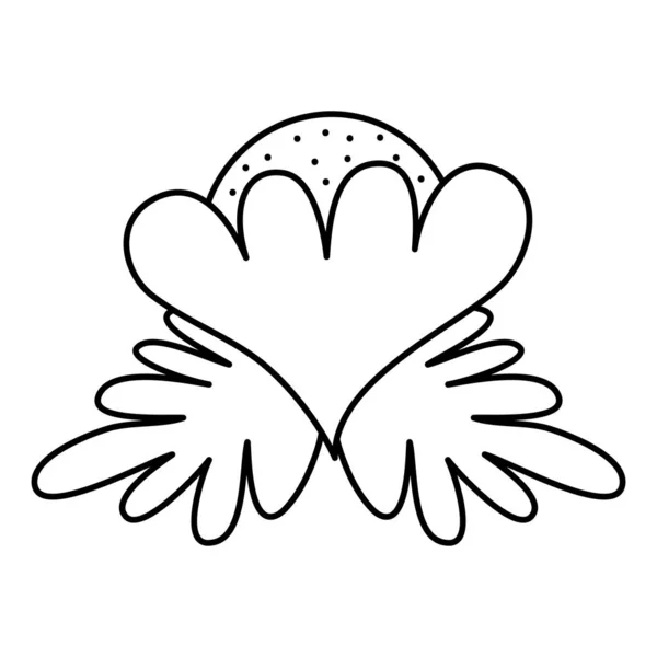 Лінія Екзотична Квітка Тропічний Стиль Рослини Векторні Ілюстрації — стоковий вектор
