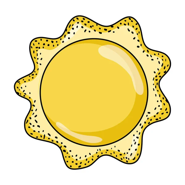 Солнечный Луч Векторной Иллюстрации Летней Погоды — стоковый вектор