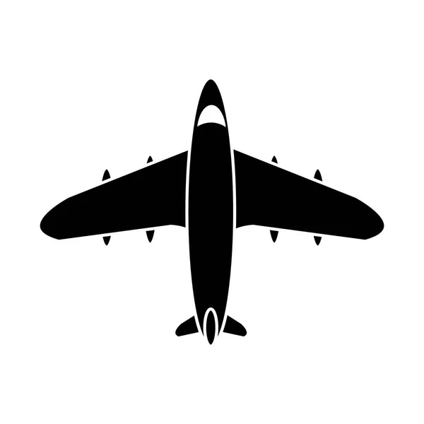 Flugzeug Mit Turbinen Vektorillustration — Stockvektor