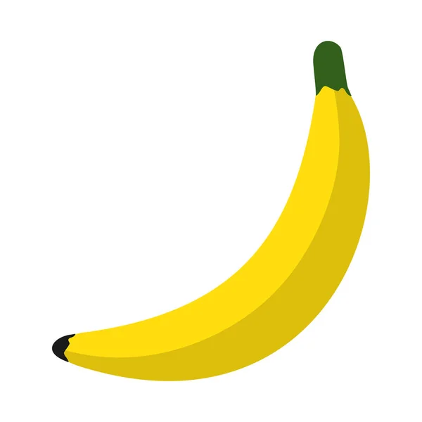 Delicioso Plátano Saludable Fruta Orgánica Vector Ilustración — Archivo Imágenes Vectoriales