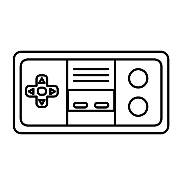 Tecnología Consola Videojuegos Electrónicos Línea Para Reproducir Ilustración Vectorial — Archivo Imágenes Vectoriales