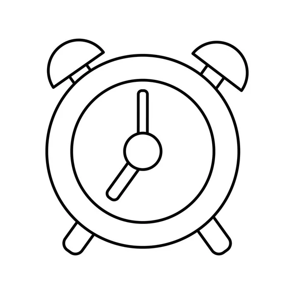 Línea Círculo Reloj Tiempo Objeto Diseño Vector Ilustración — Vector de stock